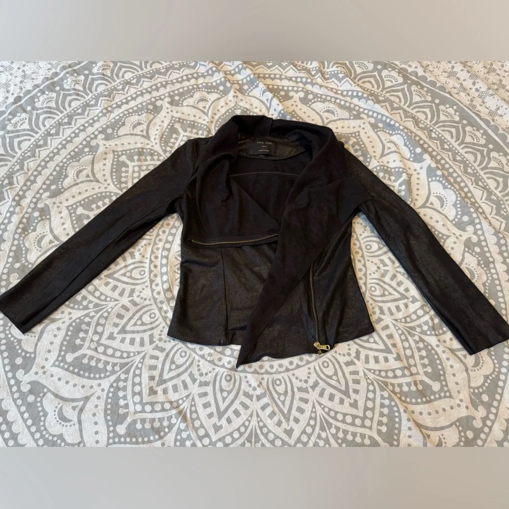Faux suede jacket - Picture 1 of 3